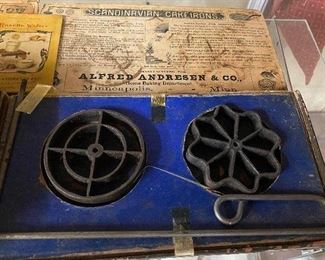 Cast Iron Scandinavian Cake Irons in Box
