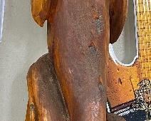 Neat Large Carved Dolphin Statue 