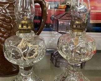 Small Old Oil Lamps