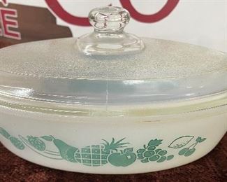 Vintage Glasbake Covered Casserole