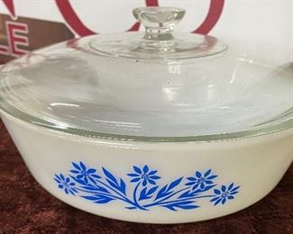 Vintage Fire King Covered Casserole