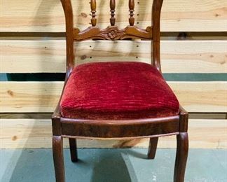 Beautiful Ornate Velvet Chair