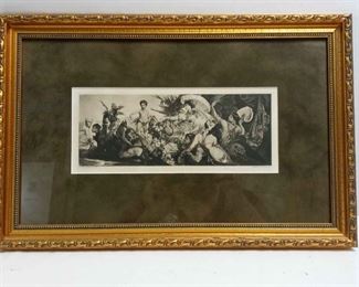 Hans Makart, Pinx, Gravure Gebbie Co. Print