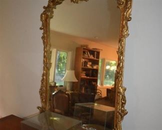 Italian gold guilded mirror - wood