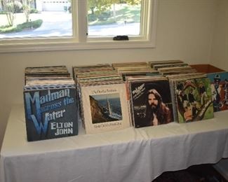 Huge collection of vinyl records, classical, swing, rock, folk, 50's, 60's, 70's and 80's
