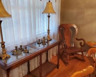 Vintage Williamsburg solid brass candle sticks