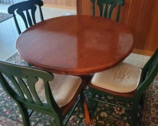 Cute round dinette table & 4 Chairs