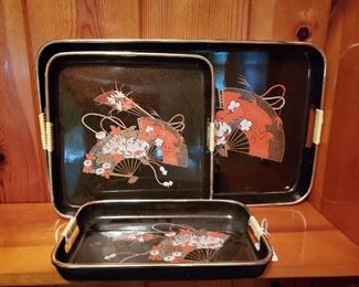 Vintage MCM TOYO LAQUAR TRAYS