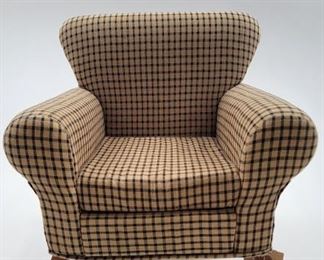 This chair is far smaller than it appears.  It's a doll chair.