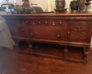  Antique Carved Buffet .