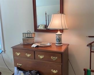 Chest of drawers and mirror 