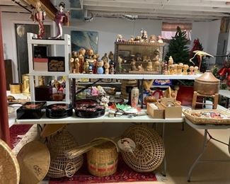 Vintage Japanese Wood "Kokeshi"Dolls
