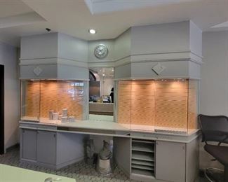 Dual Sided Wall Mounted Glass Door Display Case 