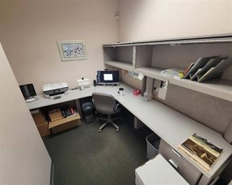 L Shape Desk Overhead