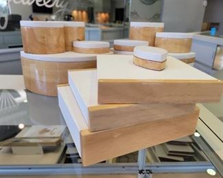 White Top Jewelry Displays