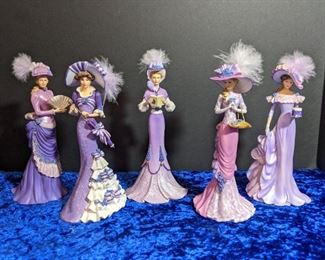 Thomas Kinkade Figurines Purple