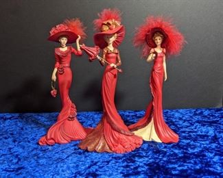 Thomas Kinkade Figurines Red