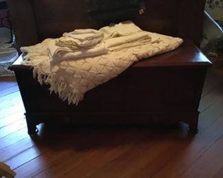 Another view of chest. It has a drawer at the bottom.