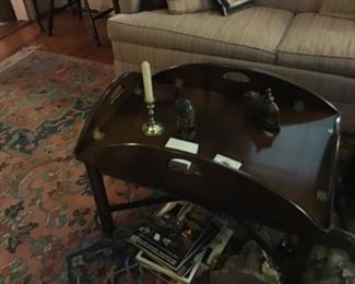 Butler’s tray coffee table.