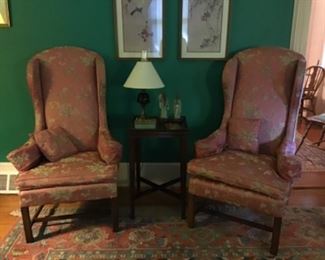 Small wing chairs. Perfect condition.