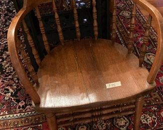 One of two captain’s chairs.