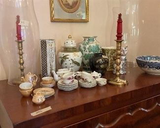 Two children’s tea sets