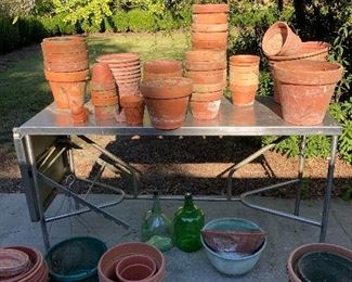 Terra cotta pots, etc.
