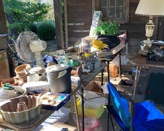 Some of our treasures outside