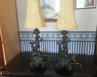 Vintage Bronze Lamps