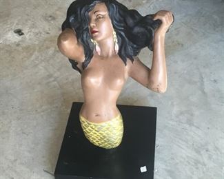 Mermaid Table Base for an Glass Top End Table