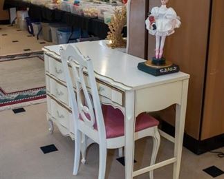 French Provencial desk & bedroom suite