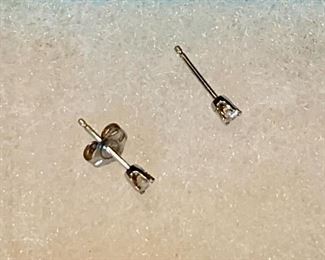 Diamond stud earrings from Tiffany’s