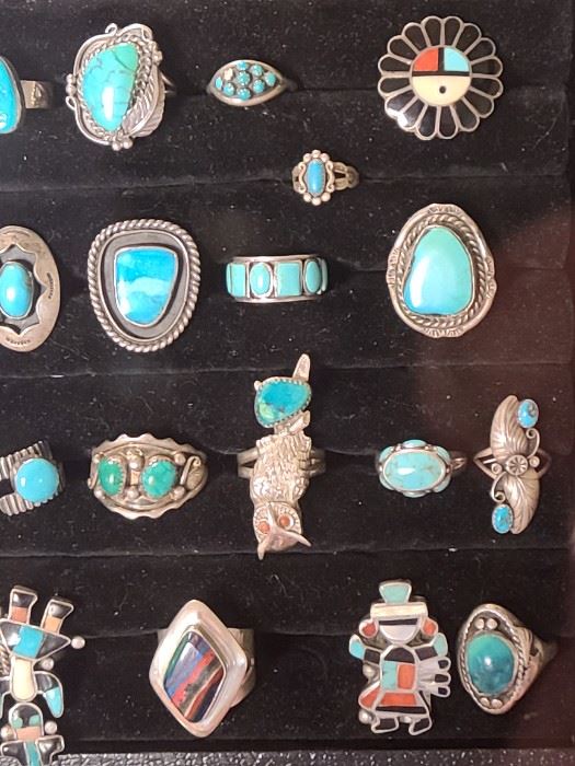 Assorted Turquoise Rings 