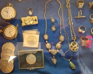 STERLING JEWELRY and COINS 