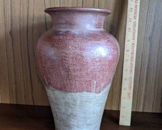 Pottery Vase - 12" T