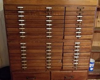 Oak "forms" cabinet