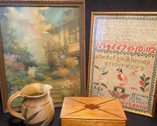  Ready 027dr Vintage Framed Sampler More