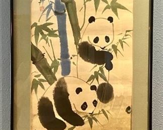 044dr Original Stamped Panda Painting