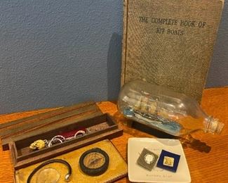 050dr Ship In A Bottle,Boy Scots,Boat Kit Book More