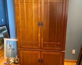 053dr Mission Style Entertainment Center