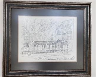 087d Signed Marlene Rogers 1974 Print