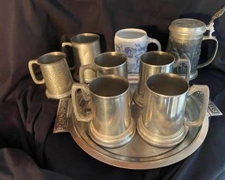 114ms Pewter Tankard Collection