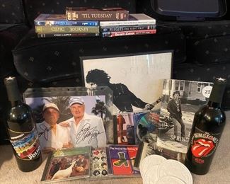 123ms Rolling Stones Wine, Beach Boys Autographs More