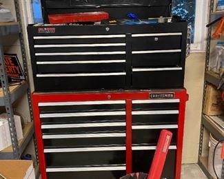 189g Craftsman Double Tool Chest On Wheels