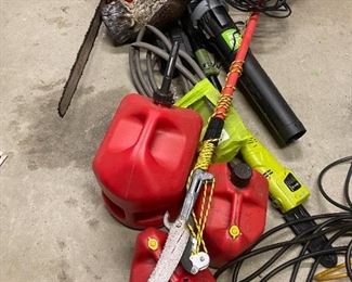 194g Chainsaw, SunJoe, EGo Blower More