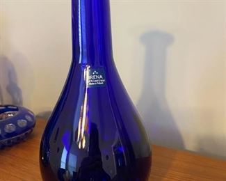 $ 32.00 - Irena 24% lead crystal cobalt vase