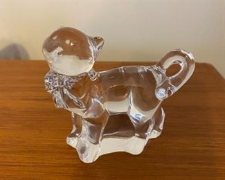 $ 52.00 - Vintage Baccarat lead crystal cat