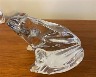 $ 52.00 - Vintage Baccarat lead crystal frog