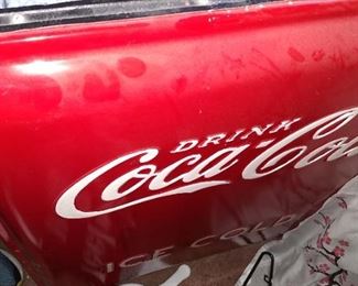 Restored chest Coke machine/right side