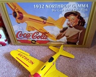 1932 Northrop Gamma die cast plane